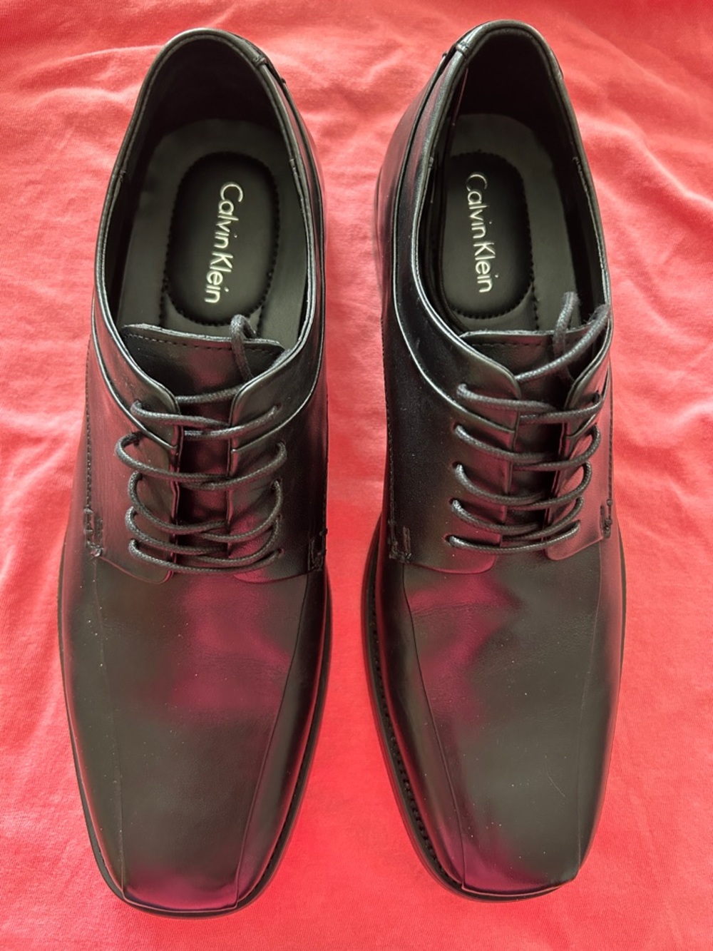 Calvin Klein Men’s Black Lace-Up Oxford Dress Shoes